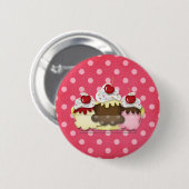 bananensplitsing ronde button 5,7 cm (Voorkant /achterkant)