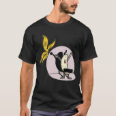 Bananenstriptease gecensureerd grappig t-shirt (Voorkant)