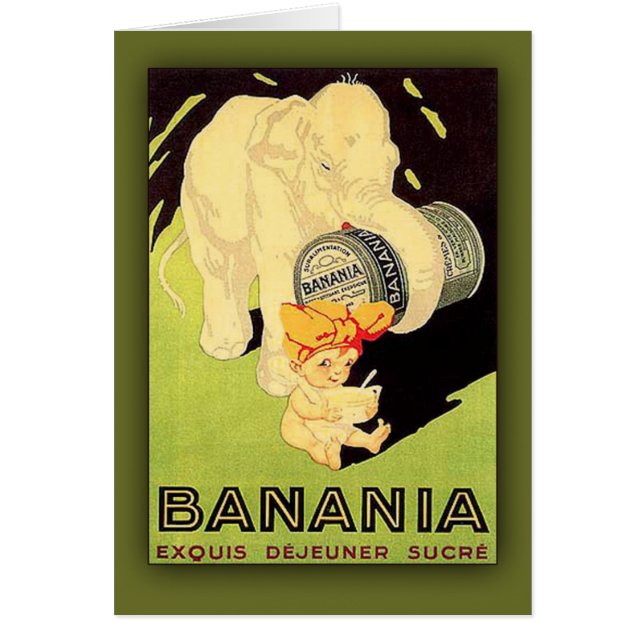 Banania Exquis Dejeuner Sucre Art Card (Voorkant)
