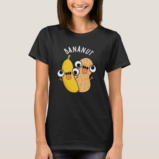 Bananut Funny Fruit Banana Pun Dark BG T-shirt (Voorkant)