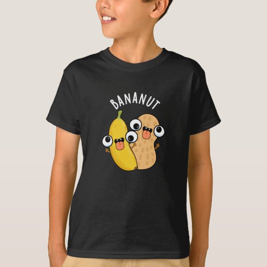 Bananut Funny Fruit Banana Pun Dark BG T-shirt (Voorkant)