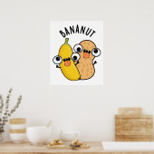 Bananut Funny Fruit Banana Pun Poster (Keuken)