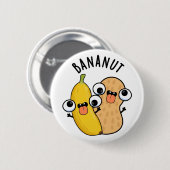 Bananut Funny Fruit Banana Pun Ronde Button 5,7 Cm (Voorkant /achterkant)