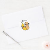 Bananut Funny Fruit Banana Pun Ronde Sticker (Envelop)