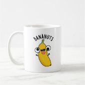 Bananuts Funny Crazy Banana Fruit Pun Koffiemok (Links)