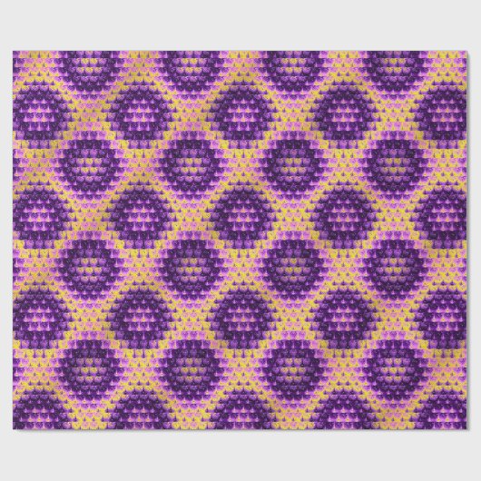 Banarasi Saree Pattern Design Cadeaupapier (Vlak)