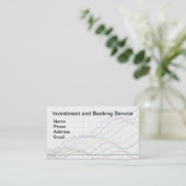 Bancaire en beleggingsdiensten visitekaartje (Staand voorkant)