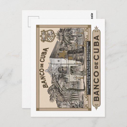 BANCO DE CUBA BRIEFKAART (Voorkant / Achterkant)