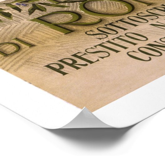 Banco di Roma (wit) Poster (Hoek)