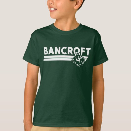 Bancroft Bobcat profiel Donkergroen T-shirt (Voorkant)