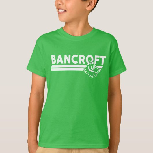 Bancroft Bobcat profiel Helder groen T-shirt (Voorkant)