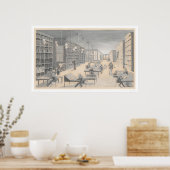 Bancroft Building, 721 Market Street, SF (1418) Poster (Keuken)