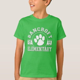 Bancroft Elementary Paw Helder Groen T-shirt