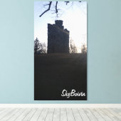 Bancroft torens bij zonsondergang canvas afdruk (Insitu (Houten vloer))