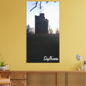 Bancroft torens bij zonsondergang canvas afdruk (Insitu (Woonkamer))