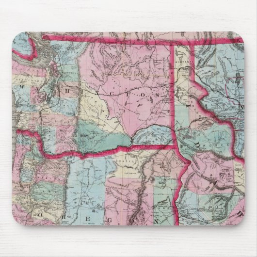 Bancroft's map of Oregon, Washington, Idaho Muismat (Voorkant)