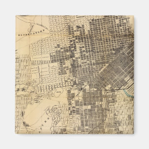 Bancroft's officiële Gids Kaart van San Francisco Magneet