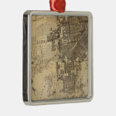 Bancroft's officiële Gids Kaart van San Francisco Metalen Ornament (Rechts)