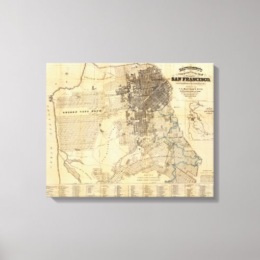 Bancroft's officiële gids van San Francisco Canvas Afdruk (Voorkant)