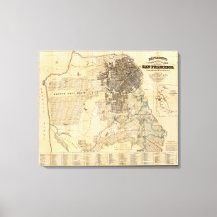 Bancroft's officiële gids van San Francisco Canvas Afdruk