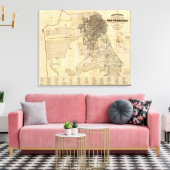 Bancroft's officiële gids van San Francisco Canvas Afdruk (Insitu (Woonkamer))