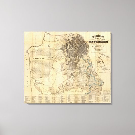 Bancroft's officiële gids van San Francisco Canvas Afdruk (Voorkant)