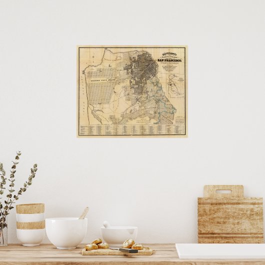 Bancroft's officiële gids van San Francisco Poster (Keuken)