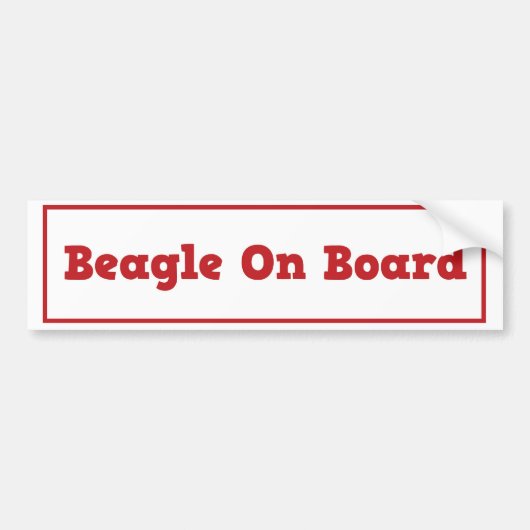 Band aan boord Bumpersticker (Voorkant)