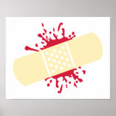 Band-aid bloed poster (Voorkant)