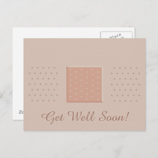 Band-Aid Get Well Soon - Briefkaart (Voorkant / Achterkant)
