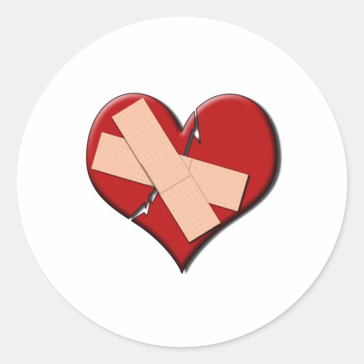 Band Aid Heat Ronde Sticker (Voorkant)