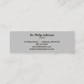 Band Aid Mini Visitekaartje (Achterkant)