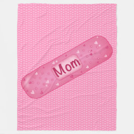 band-aid mom fleece deken