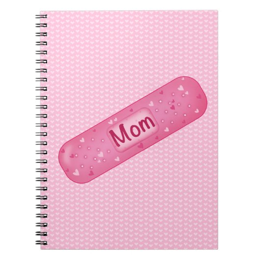 Band-aid mom soft pink Notitieboek (Voorkant)