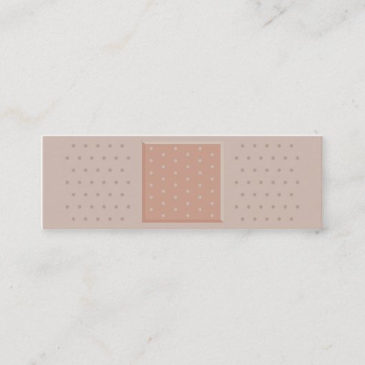 Band-Aid Plaster Medical Skinny Visitekaartje (Voorkant)
