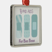 Band-aids voor BOO Boos Metalen Ornament (Rechts)