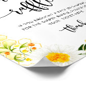 Band baby shower bijentapijt poster (Hoek)