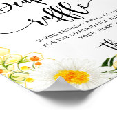 Band baby shower bijentapijt poster (Hoek)