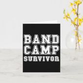 Band Camp Survivor Marching Band Trompet Klarinet Kaart (Gele Bloem)