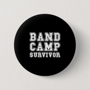 Band Camp Survivor Marching Band Trompet Klarinet Ronde Button 5,7 Cm