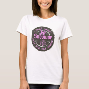 Band Camp Survivor - Roze T-shirt