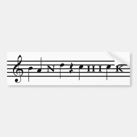 Band Chick Bumpersticker (Voorkant)