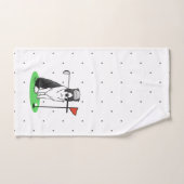 Band Collie Dog Golf (zwart-wit) Bad Handdoek (Handdoek)