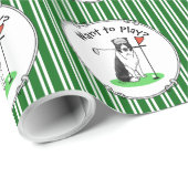 Band Collie Dog Golf (zwart-wit) Cadeaupapier (Rol Hoek)