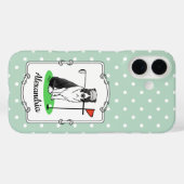 Band Collie Dog Golf (zwart-wit) Case-Mate iPhone Case (Achterkant (horizontaal))