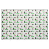 Band Collie Dog Golf (zwart-wit) Stof (Fat Quarter)