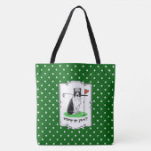 Band Collie Dog Golf (zwart-wit) Tote Bag (Voorkant)