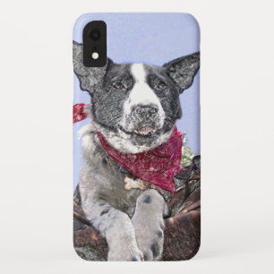 Band Collie Heeler Mix Rescue Dog Sketch Art Case-Mate iPhone Case