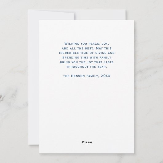 Band-collie in Winter Snowy Landscape Kerstmis Feestdagenkaart (Achterkant)