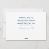 Band-collie in Winter Snowy Landscape Kerstmis Feestdagenkaart (Achterkant)